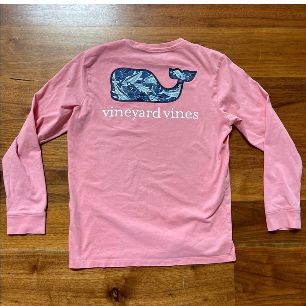 Vineyard Vines Whale Long Sleeve Shirt Size Medium (12-14)